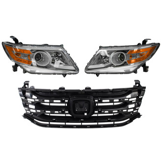 TRQ® - Driver and Passenger Side Replacement Headlights