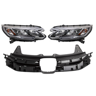 TRQ® - Driver and Passenger Side Replacement Headlight