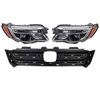 TRQ® LKA17574 - Driver and Passenger Side Replacement Headlights
