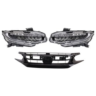 TRQ® - Driver and Passenger Side Replacement Headlight