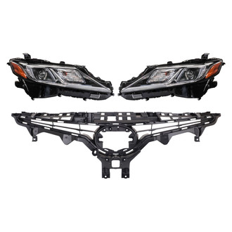TRQ® - Driver and Passenger Side Replacement Headlights