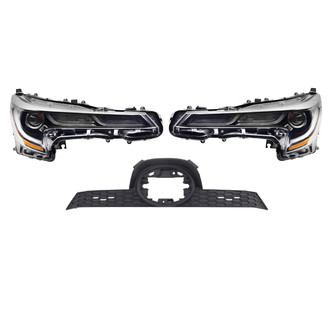 TRQ® - Driver and Passenger Side Replacement Headlights