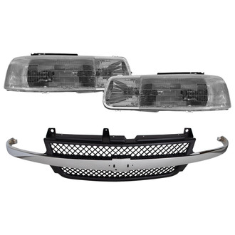 TRQ® - Driver and Passenger Side Replacement Headlights