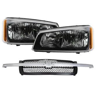 TRQ® - Driver and Passenger Side Replacement Headlights