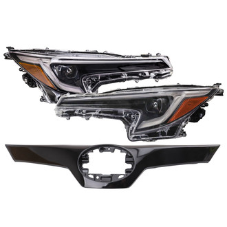 TRQ® - Driver and Passenger Side Replacement Headlights