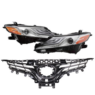 TRQ® - Driver and Passenger Side Replacement Headlights