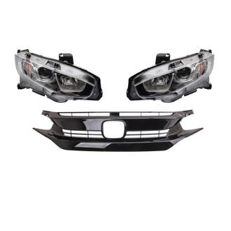 TRQ® - Driver and Passenger Side Replacement Headlights