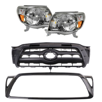 TRQ® - Driver and Passenger Side Replacement Headlights
