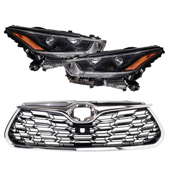 TRQ® - Driver and Passenger Side Replacement Headlights