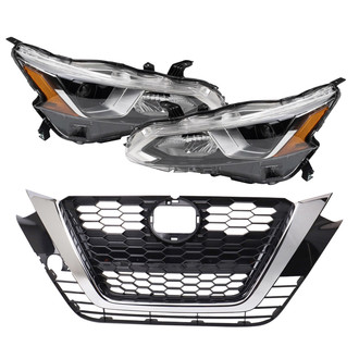 TRQ® - Driver and Passenger Side Replacement Headlight