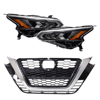 TRQ® - Driver and Passenger Side Replacement Headlight