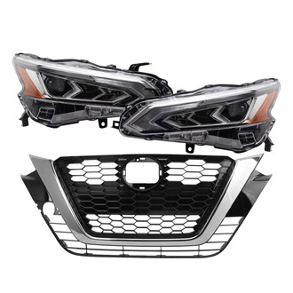 TRQ® - Driver and Passenger Side Replacement Headlights