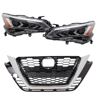 TRQ® - Driver and Passenger Side Replacement Headlights