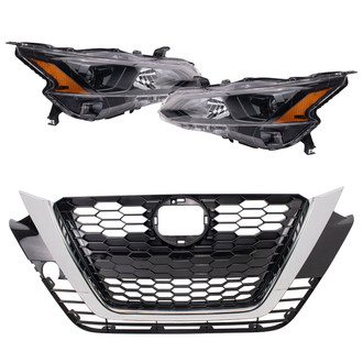 TRQ® - Driver and Passenger Side Replacement Headlights