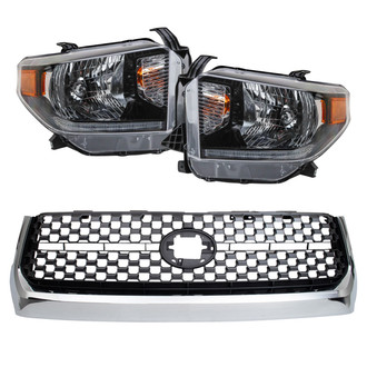 TRQ® - Driver and Passenger Side Replacement Headlights