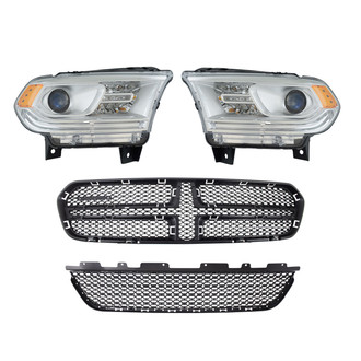 TRQ® - Driver and Passenger Side Replacement Headlights