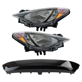 TRQ® - Driver and Passenger Side Replacement Headlights