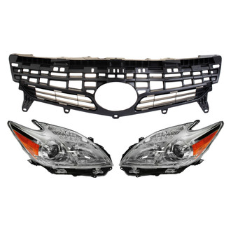 TRQ® - Driver and Passenger Side Replacement Headlights