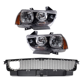 TRQ® - Driver and Passenger Side Replacement Headlights