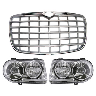 TRQ® - Driver and Passenger Side Replacement Headlight
