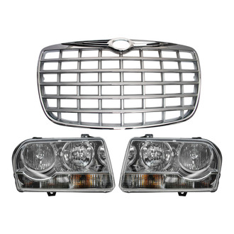 TRQ® LKA20372 - Driver and Passenger Side Replacement Headlights