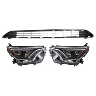 TRQ® - Driver and Passenger Side Replacement Headlights