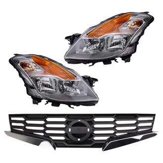 TRQ® - Driver and Passenger Side Replacement Headlights