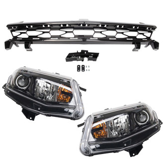 TRQ® - Driver and Passenger Side Replacement Headlights
