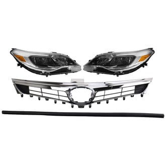 TRQ® - Driver and Passenger Side Replacement Headlights