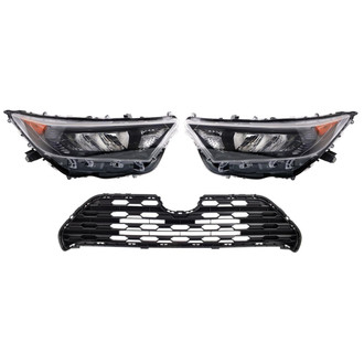 TRQ® - Driver and Passenger Side Replacement Headlights