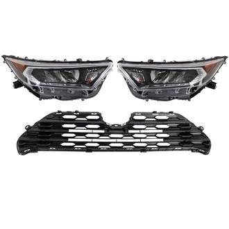 TRQ® - Driver and Passenger Side Replacement Headlights