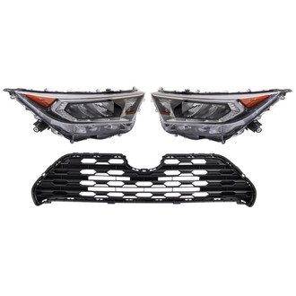 TRQ® - Driver and Passenger Side Replacement Headlights