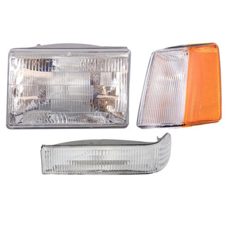 TRQ® - Driver Side Replacement Headlight