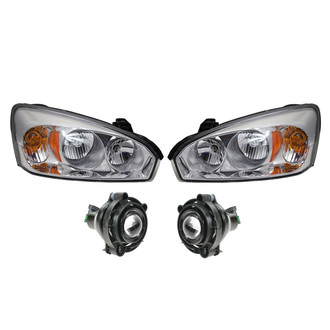 TRQ® - Driver and Passenger Side Replacement Headlight