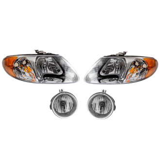 TRQ® - Driver and Passenger Side Replacement Headlights