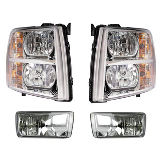 TRQ® LKA55893 - Driver and Passenger Side Replacement Headlights