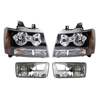 TRQ® - Driver and Passenger Side Replacement Headlight