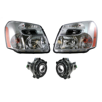 TRQ® - Driver and Passenger Side Replacement Headlight