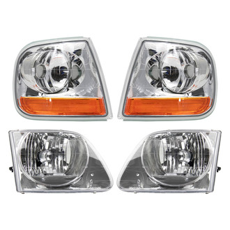 TRQ® LKA55912 - Driver and Passenger Side Replacement Headlights