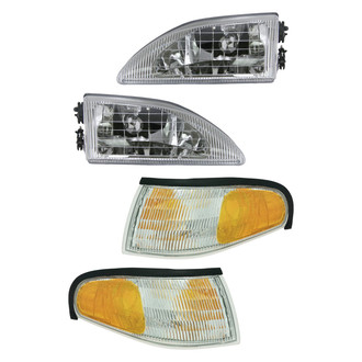 TRQ® LKA55920 - Driver and Passenger Side Replacement Headlights