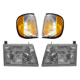 TRQ® LKA55926 - Driver and Passenger Side Replacement Headlights