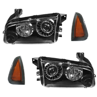 TRQ® - Driver and Passenger Side Replacement Headlight