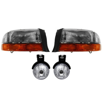 TRQ® - Driver and Passenger Side Replacement Headlights
