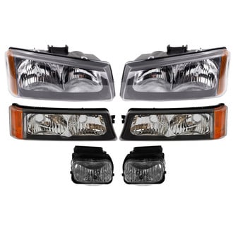 TRQ® - Driver and Passenger Side Replacement Headlight
