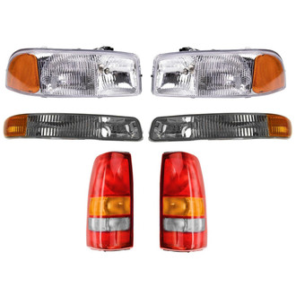 TRQ® - Driver and Passenger Side Replacement Headlights