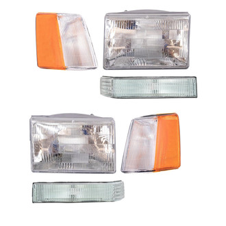 TRQ® - Driver and Passenger Side Replacement Headlights