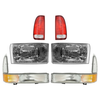 TRQ® - Driver and Passenger Side Replacement Headlights