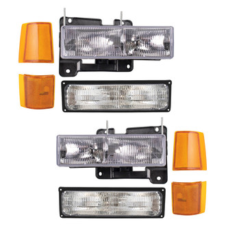TRQ® - Driver and Passenger Side Replacement Headlights