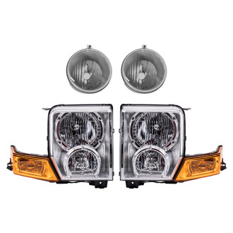 TRQ® - Driver and Passenger Side Replacement Headlights