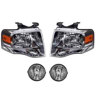 TRQ® LKA75714 - Driver and Passenger Side Replacement Headlights